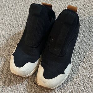 Women's Black and White Athletic Shoes